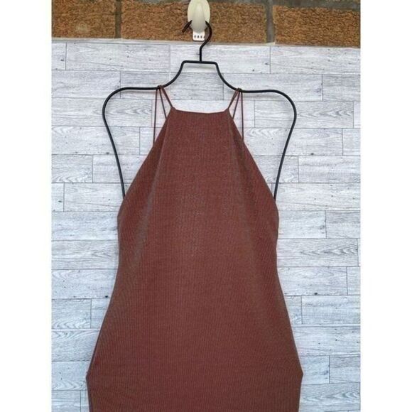 ALIX NYC Shiloh Halter Dress in Iridescent Copper medium - Picture 4 of 12